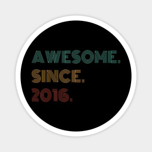 8 Years Old Awesome Since 2016 8Th Birthday Magnet